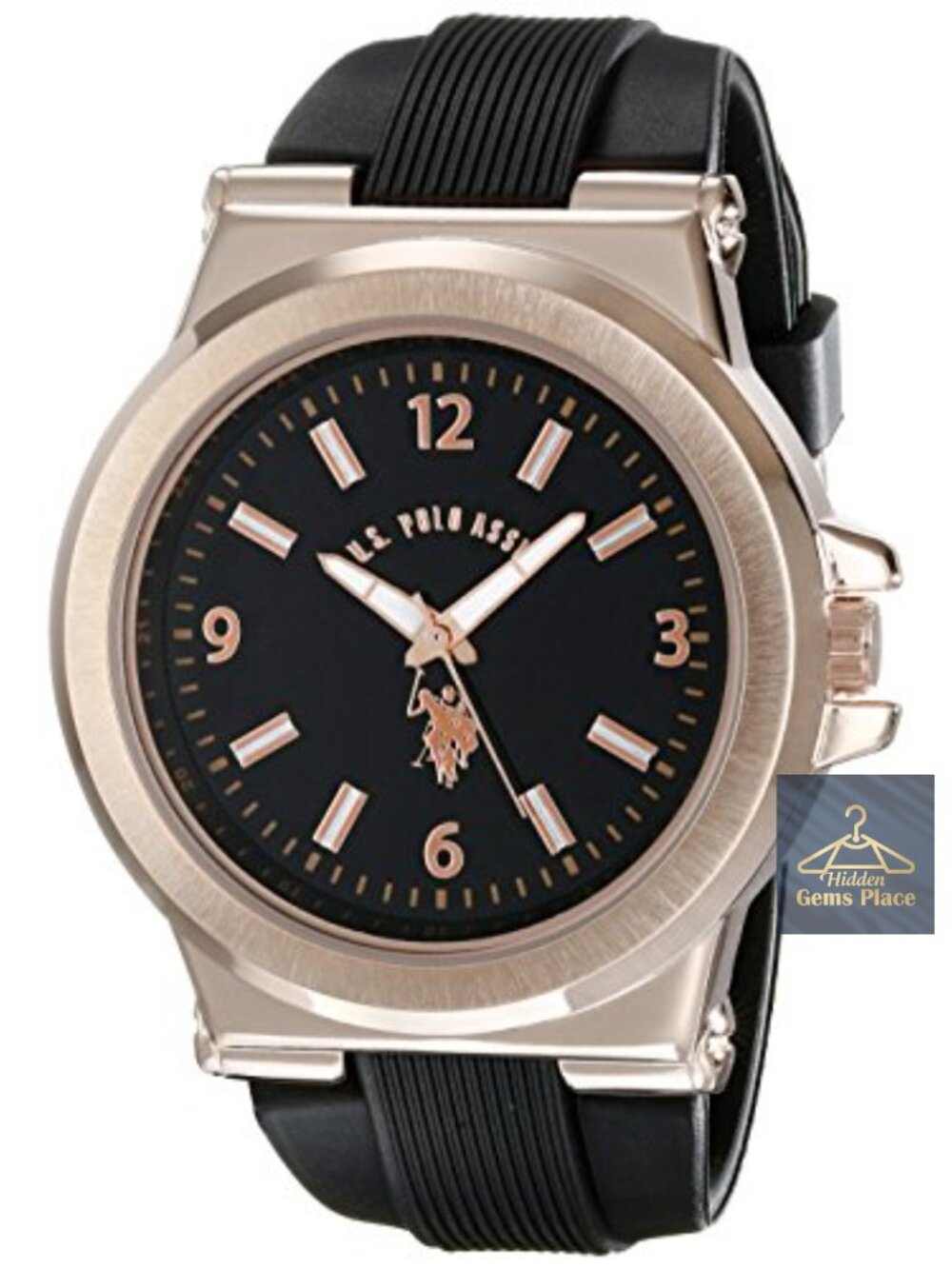 Sport Analog Quartz Round Watch with Silicone Band